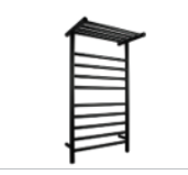 AQP Black Heated Towel Rail