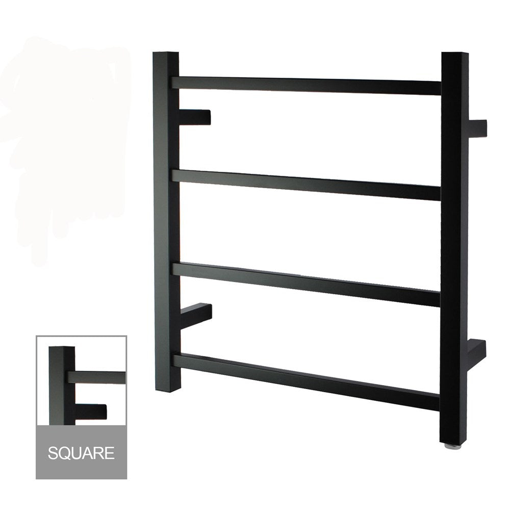 AQP Black Heated Towel Rail