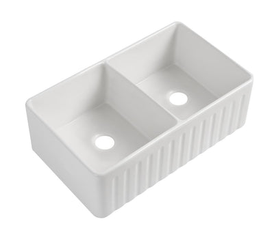 Fine Fireclay Double Kitchen Sink 835