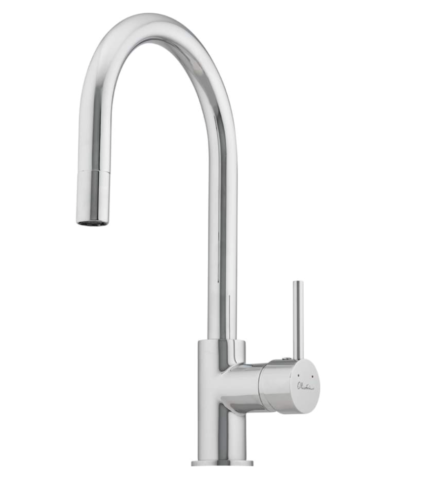 Essentials Pull Out Gooseneck Kitchen Mixer