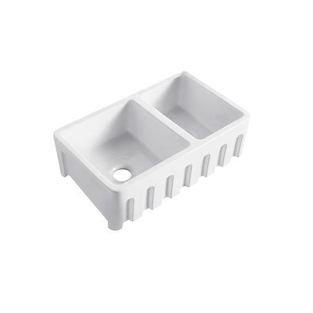 BNK Fluted White Farm Sink 823