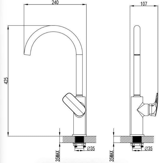 Kara Bent Kitchen Mixer