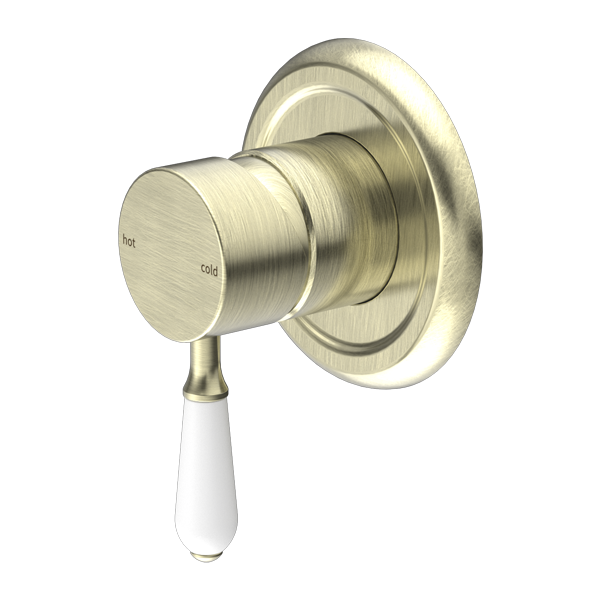 York Wall Mixer with Porcelain Lever