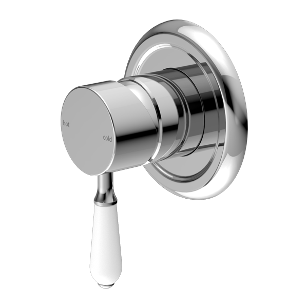 York Wall Mixer with Porcelain Lever