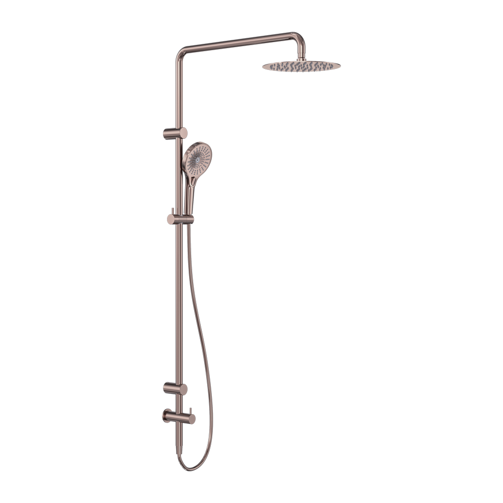 Mecca Care Twin Shower Set with Grab Rail
