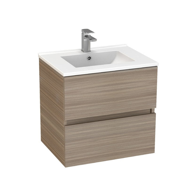 Oak Wall Hung Vanity Base Only