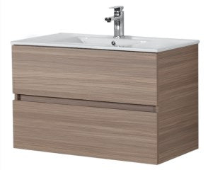 Oak Wall Hung Vanity Base Only