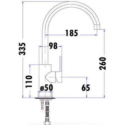 Otus Gooseneck Kitchen Mixer