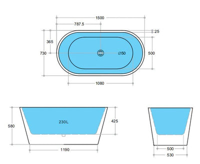 KDK MB Free Standing Bathtub