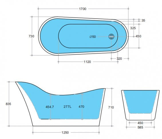 KDK MB Free Standing Bathtub