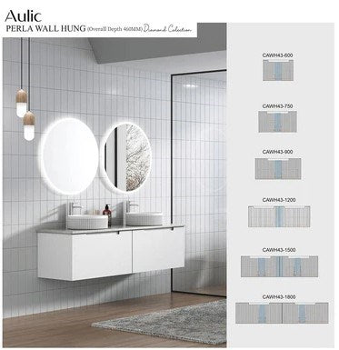 Perla Wall Hung Vanity Base Only