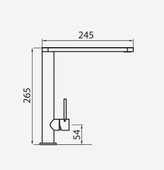 Essente Right Angle Kitchen Mixer