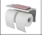 Blaze Double Toilet Roll Holder