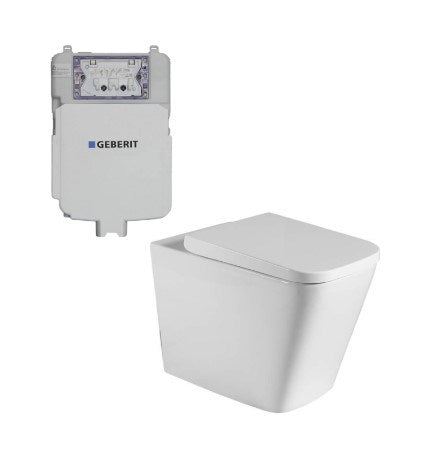Milano In Wall Toilet Suite with Sigma 8