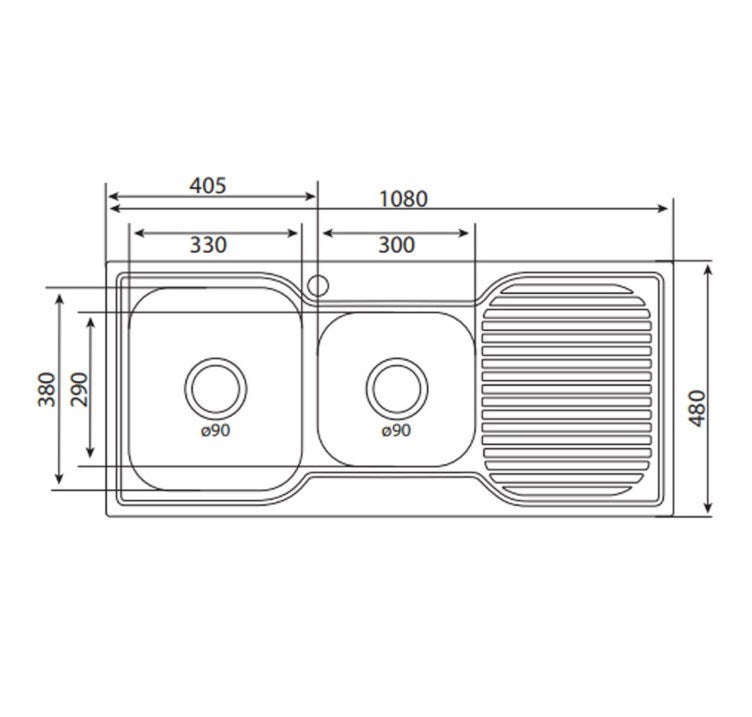 Turin Kitchen Sink with Drainer