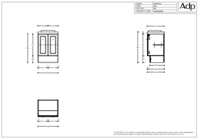 Madison Floor Standing Vanity Base Only