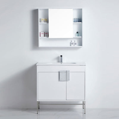 Imperial White Floor Standing Vanity Unit