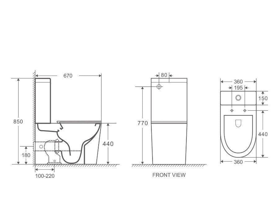 Vera Tornado Flush Toilet Suite