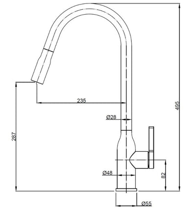 XTravert Xpressfit Kitchen Mixer