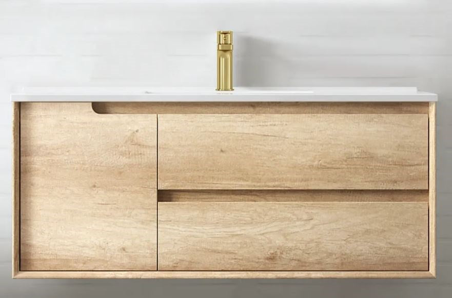 Byron Natural Oak Wall Hung Vanity Unit