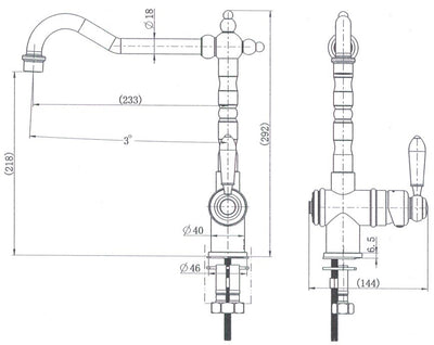 Bordeaux Kitchen Mixer