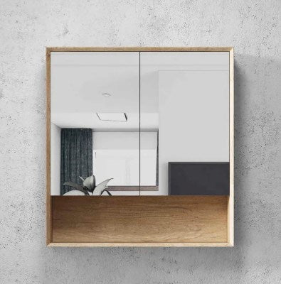 Byron Natural Oak Mirror Cabinet