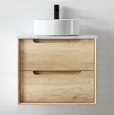 Byron Natural Oak Wall Hung Vanity Unit