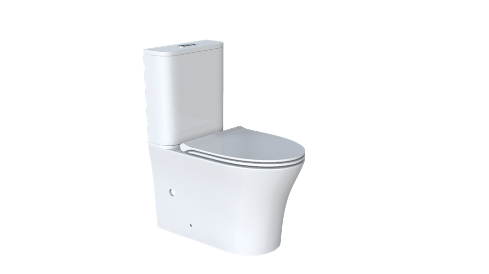 Arrow Armino Antibacterial Glazed Rimless Toilet Suite