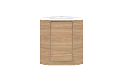 Glacier Corner Floor Standing Vanity Unit