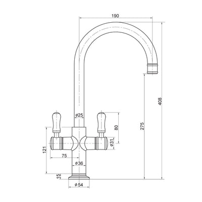 Hampton Twinner Kitchen Mixer