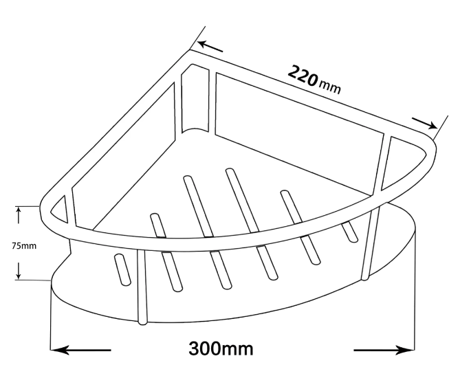 Blaze SS Shower Shelf