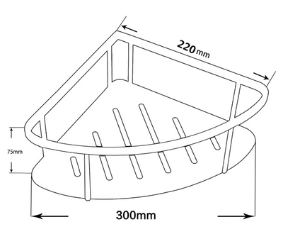 Blaze SS Shower Shelf