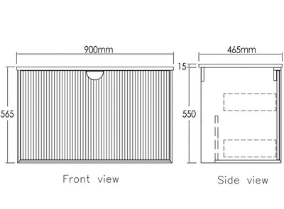 Marlo Wall Hung Vanity Unit 900