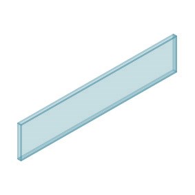 Purity Shower Clear TGH Glass Brace 8mm