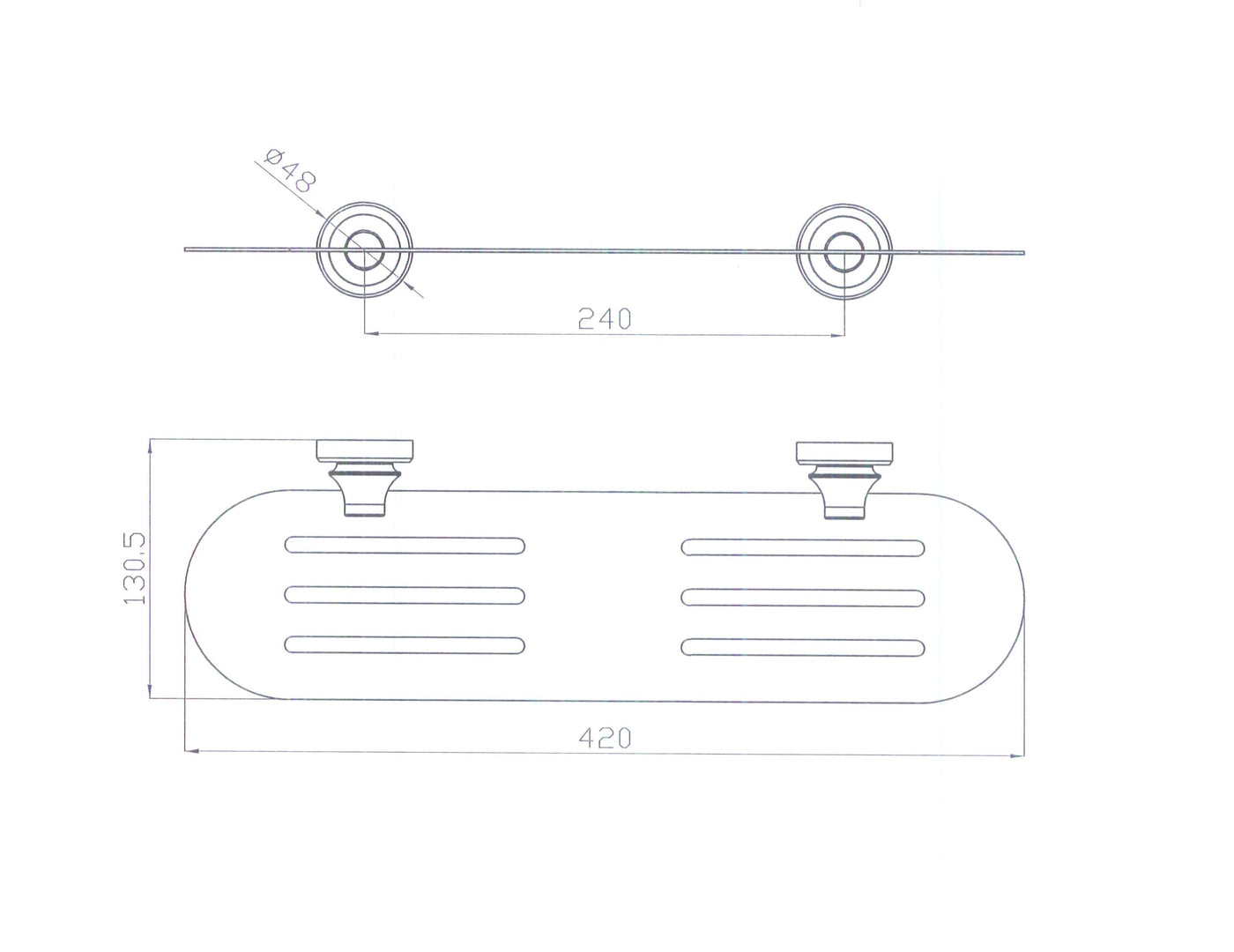Medoc Metal Shelf