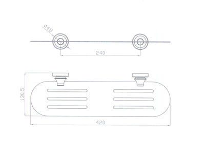 Medoc Metal Shelf
