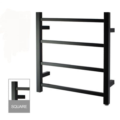 AQP Black Heated Towel Rack