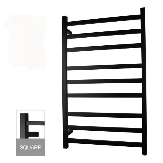 AQP Black Heated Towel Rack