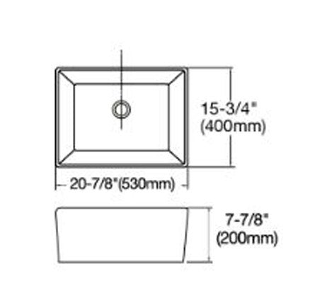 PD Fermentale Soft Edge Ceramic Kitchen Sink 530