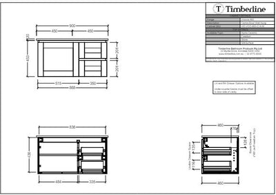 Victoria Wall Hung Vanity Base Only