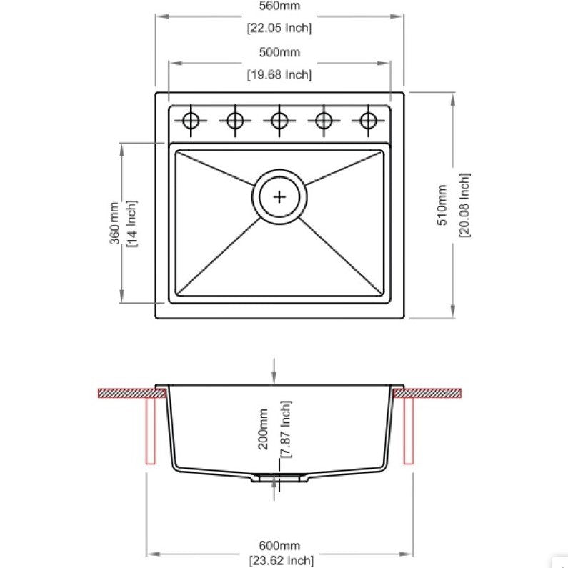 Carysil Granite Kitchen Sink 560