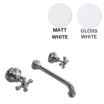 Merino Cross Wall Mixer Basin Set Jumper Valve 6S