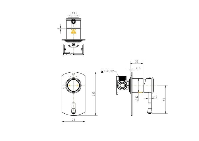 Montpellier Wall Mixer