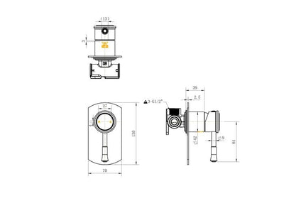 Montpellier Wall Mixer