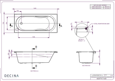 Adatto Santai 10-Jet Spa Bath