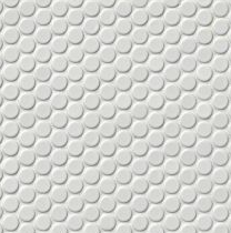 Penny Round Mosaic Gloss White 30x31