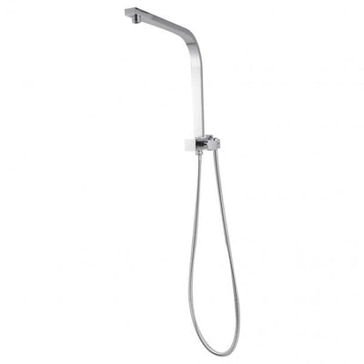 NR Square Top Water Inlet Shower Rail