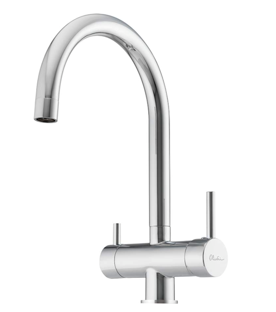 Essentials Round Goose Neck Kitchen Mixer 3W