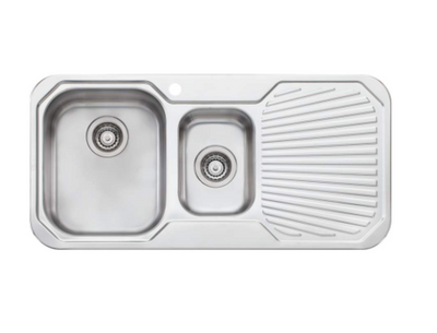 Petite 1 & 1/2 Bowl Sink With Drainer 960