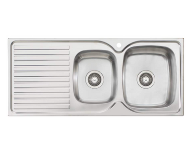 Endeavour 1 & 3/4 Bowl Sink With Drainer 1060